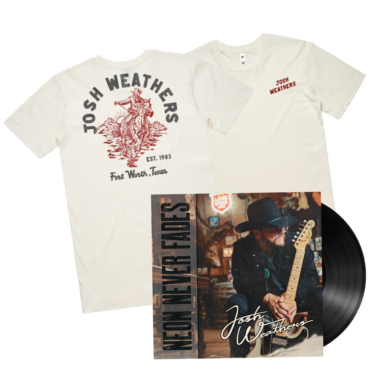 Old School Cowboy Bundle (T-Shirt & Vinyl) - *Pre-Order*